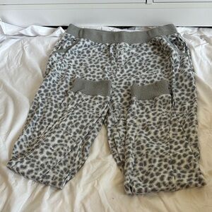 Leopard Print Cropped Lounge Pants